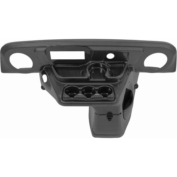 Kojem Cover Compatible with 1996-2013 Ezgo Txt Golf Cart Dash Cover Stereo Instrument Trim Panel Bezel Radiospeaker Cutouts Abs Plastic carbon Fiber Color 1996-2013