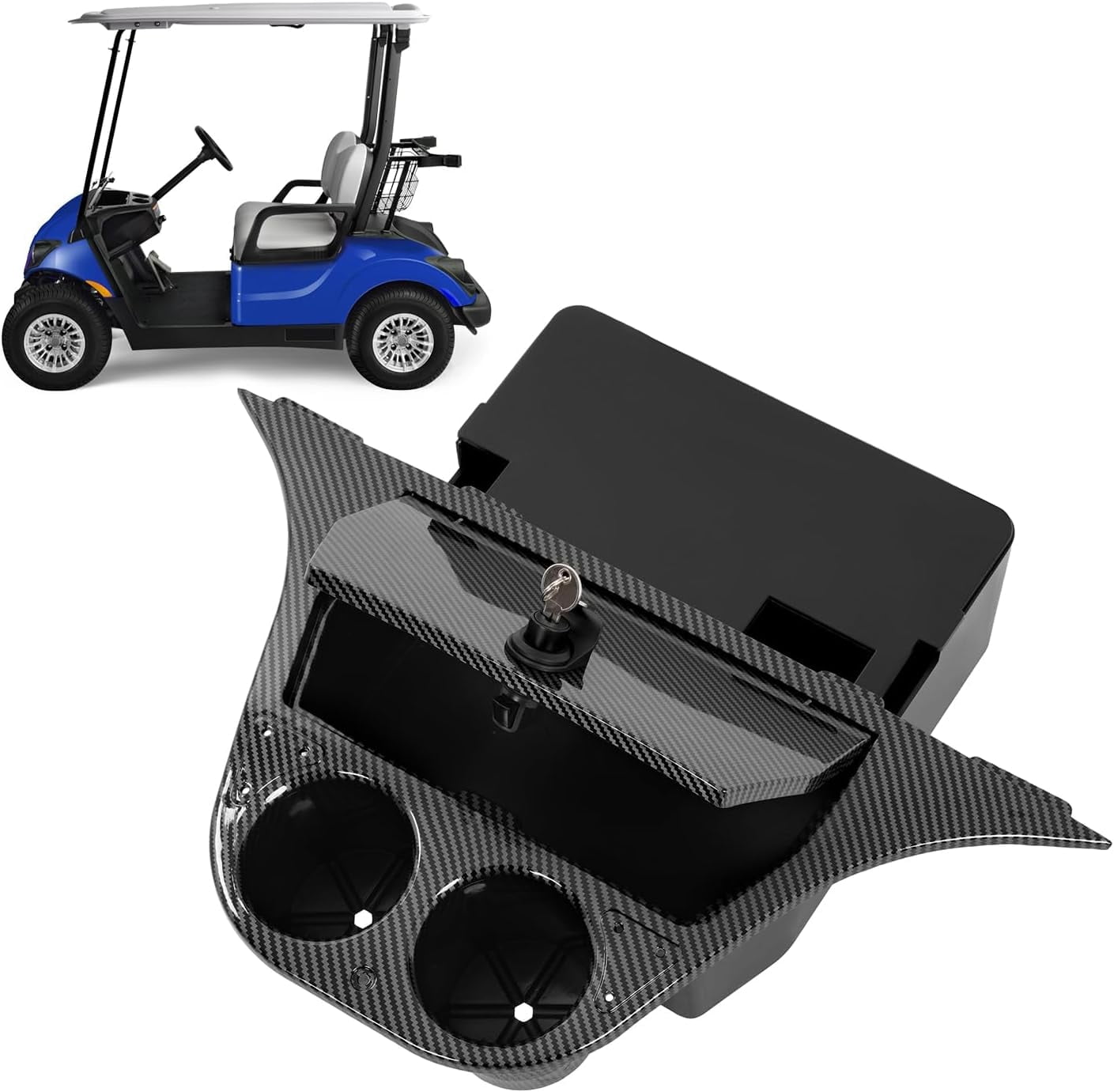 Kojem Dash Compartment for Yamaha Drive Golf Carts Plastic-PP