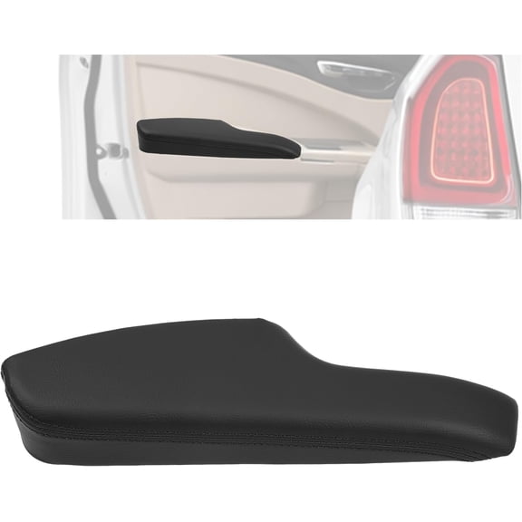 Kojem Door Armrest Plastic Black Compatible with 2011-2023 Chrysler 300 Replacement for 1WK37DX9AB