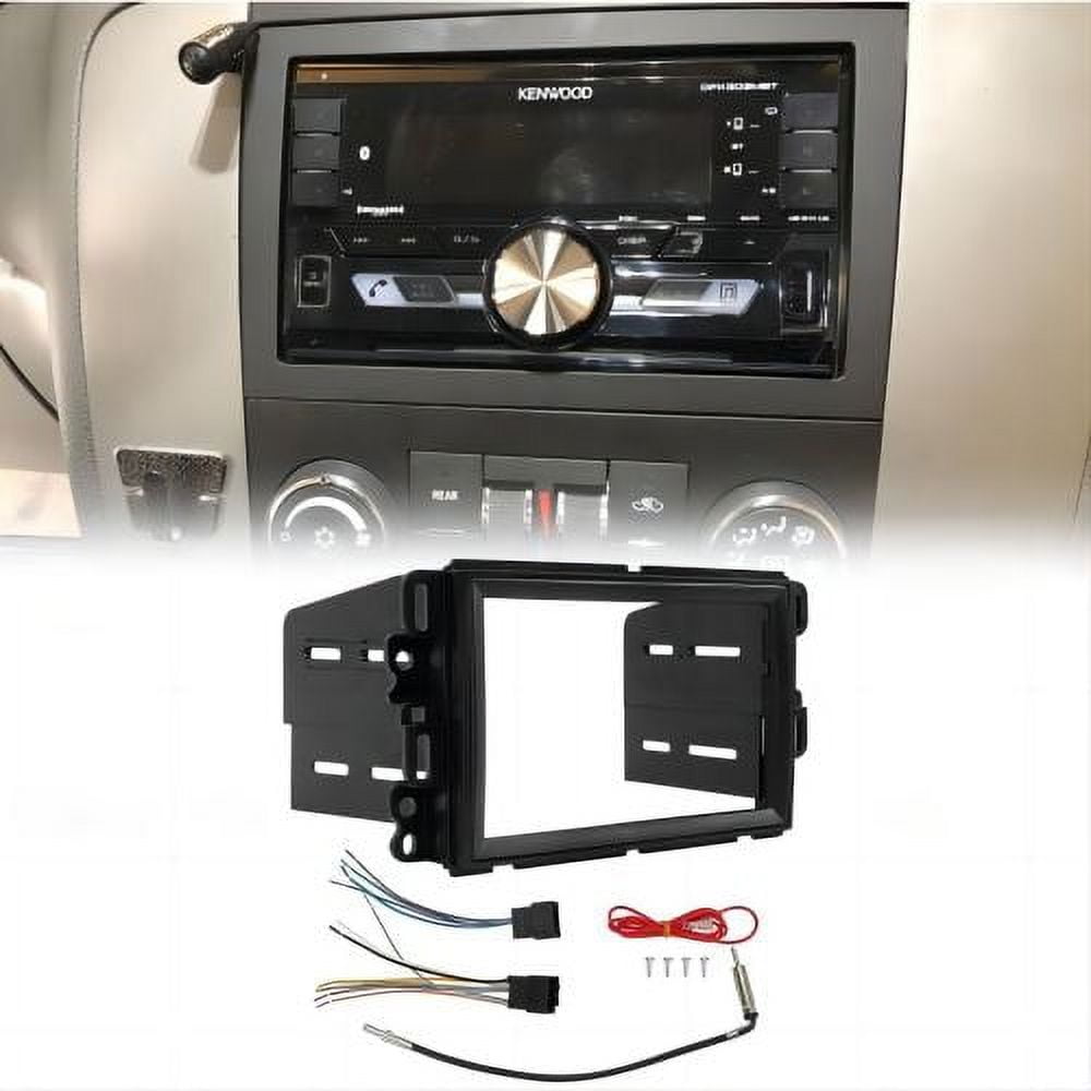 Sound-way Double Din car stereo Radio fascia adapter Installation Kit for  Seat Altea/Altea XL/Toledo black 2 din