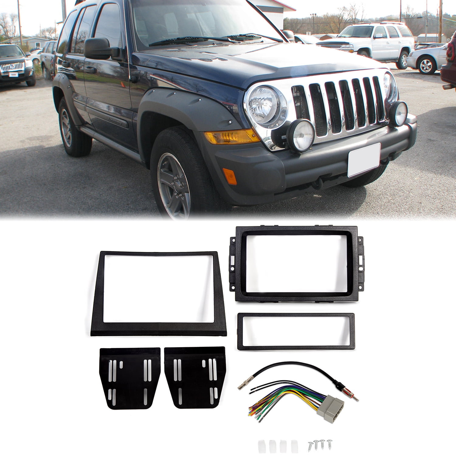 2006 jeep commander double din dash kit deals