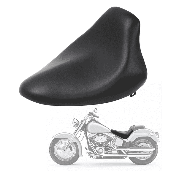 Kojem Driver Seat for 2000-2007 Harley Fat Boy FXST/FLST/FLSTF Black Solo