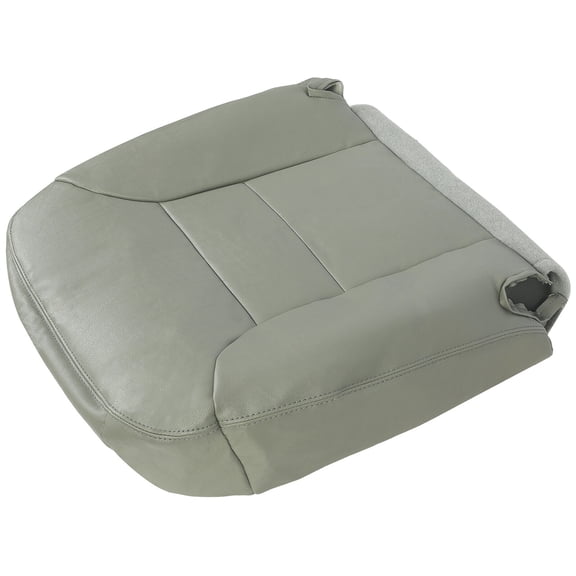 Kojem Driver Side Seat Cover for 1995-1999 Chevy Chevrolet Tahoe Suburban Pewter Gray Synthetic Leather Left Seat Bottom Cover