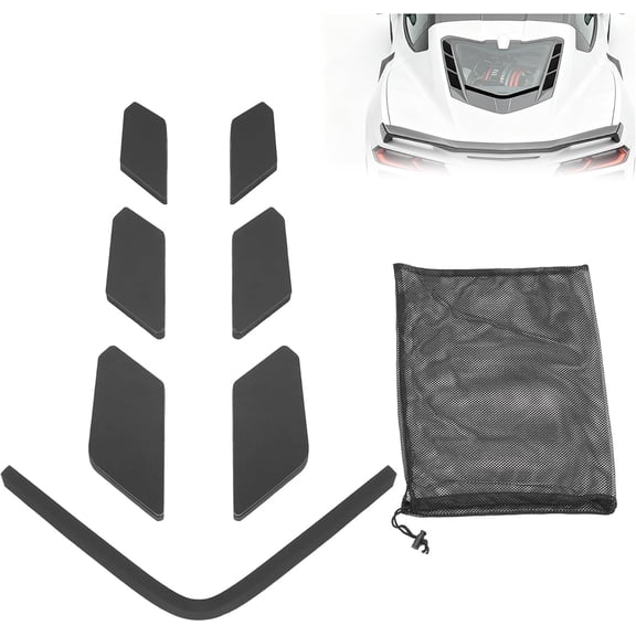 Kojem Dry Vent Block Abs Black Compatible with 2020-2024 Chevrolet Corvette C8