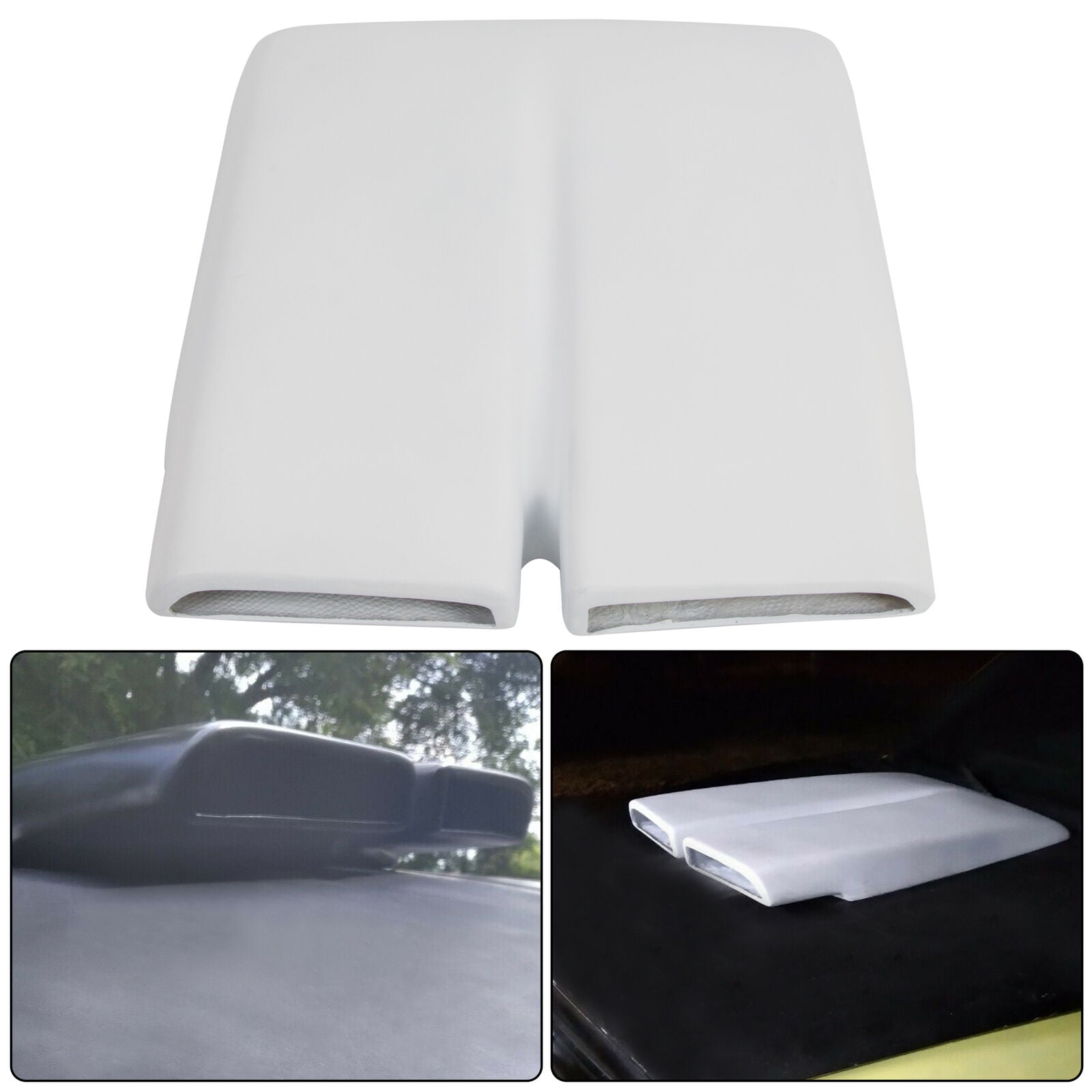 Kojem Dual Snorkel Fiberglass Hood Scoop Cap Molding Bezel for 1970