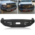 thumbnail image 1 of Kojem Front Bumper Compatible with 2009-2014 Ford F150 F-150 Excluding Raptor W/Winch Plate & 4 X LED Lights & 2 D-Rings Steel Powder Coated Black 2 Packages, 1 of 9