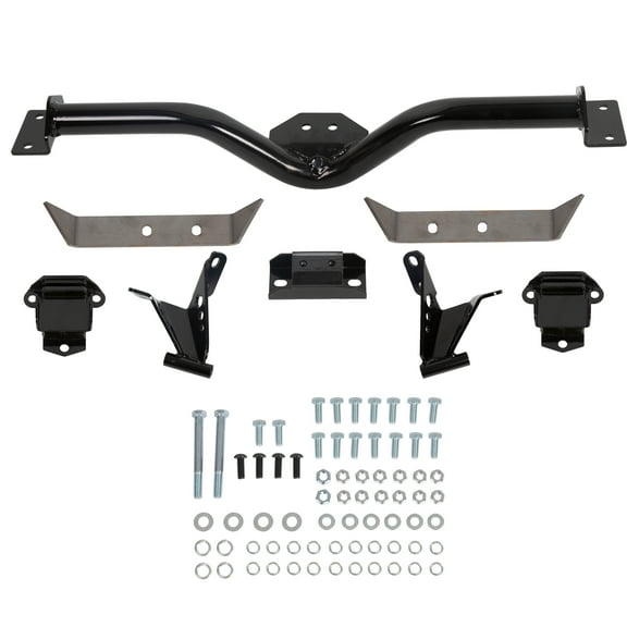 Kojem Engine and Transmission Mount Kit Compatible With 1955 1956 1957 Chevy Belair Deluxe Engine Transmission Crossmember 3/4" Forward
