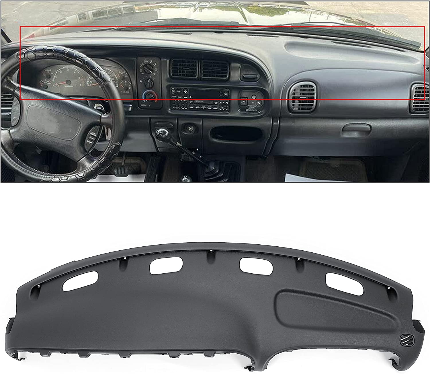 2002-2005 Dash Pad Fits Dodge Ram Replacement Dashboard Assembly DK SLATE  GRAY