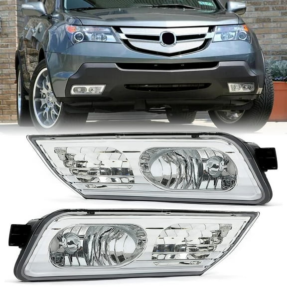 Kojem Fog Lights Lamp Compatible with 2007-2009 Acura MDX Replacement for AC2592107 AC2593107 33951STXA01 33901STXA01 (Pair)