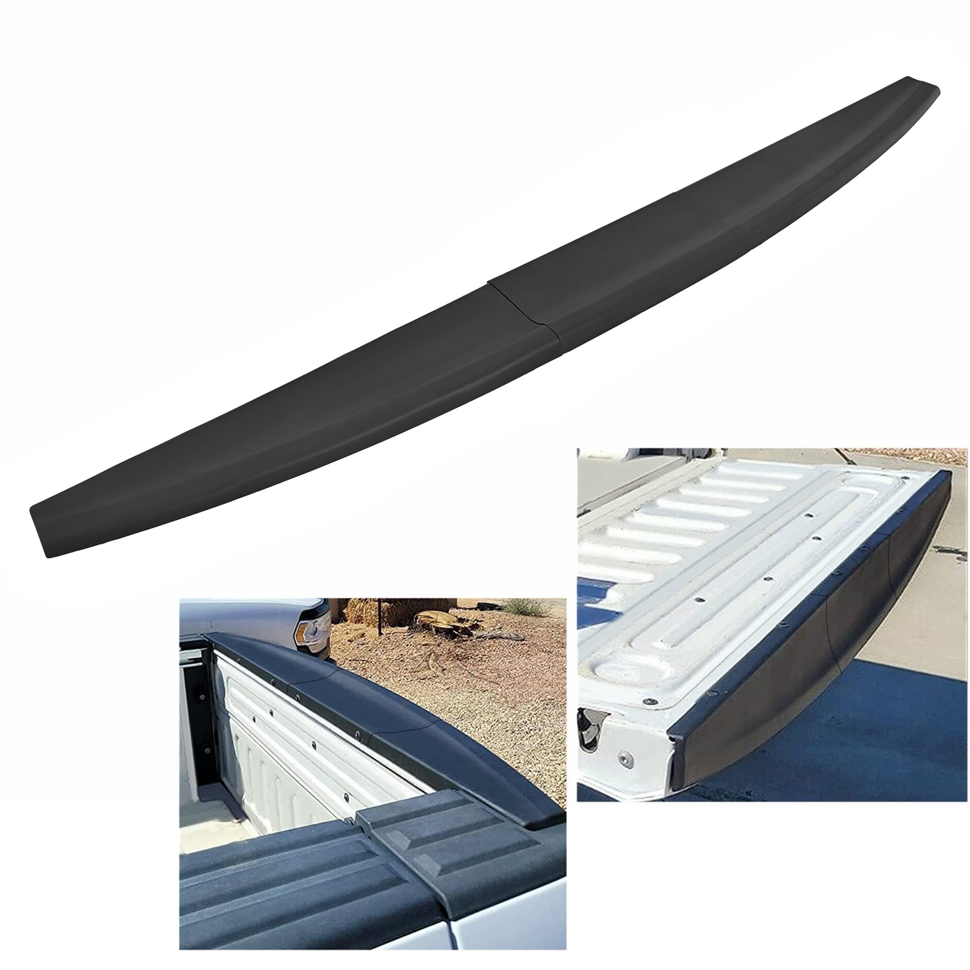 JJY Kojem For 09-19 Dodge Ram 1500 2500 3500 Tailgate Cover Molding Cap Protector Lip Spoiler Replacement for 55372052AH 6502632 926-578 CH1909100