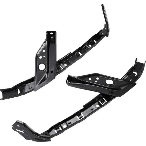 Kojem Front Bumper Bracket for 2012-2015 Honda Civic Left and Right Side Bumper Cover Support Steel Electrophoresis Black