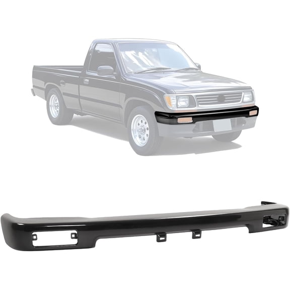 Kojem Front Bumper Face Bar Compatible with 1989-1993 Toyota Pickup 2 WD Base Rear Wheel Drive 1994-1995 Toyota Pickup Base Standard Cab Pickup, Rear Wheel Drive