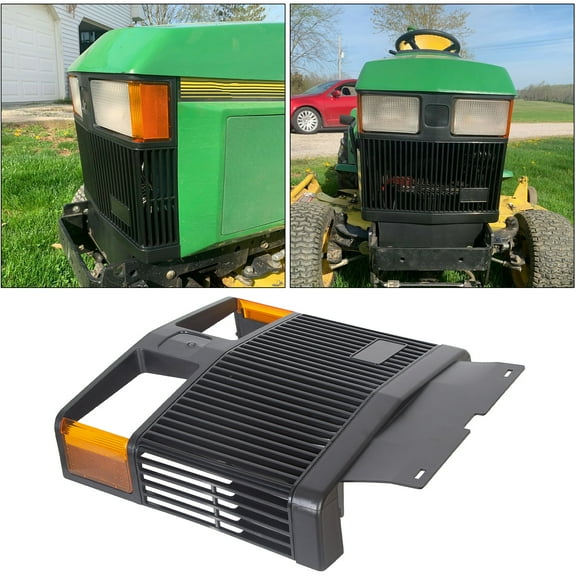Kojem Front Bumper Grille Black for John Deere 415 425 445 455 Tractor Replaces #AM116207 AM117975