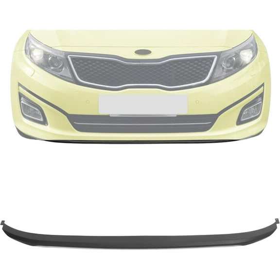 Kojem Front Bumper Lip for 2014-2015 Kia Optima Replacement for 865914C500 KI1093102 Under Chin Lower Spoiler Splitter Diffuser Protector Air Dams PP Plastic Black