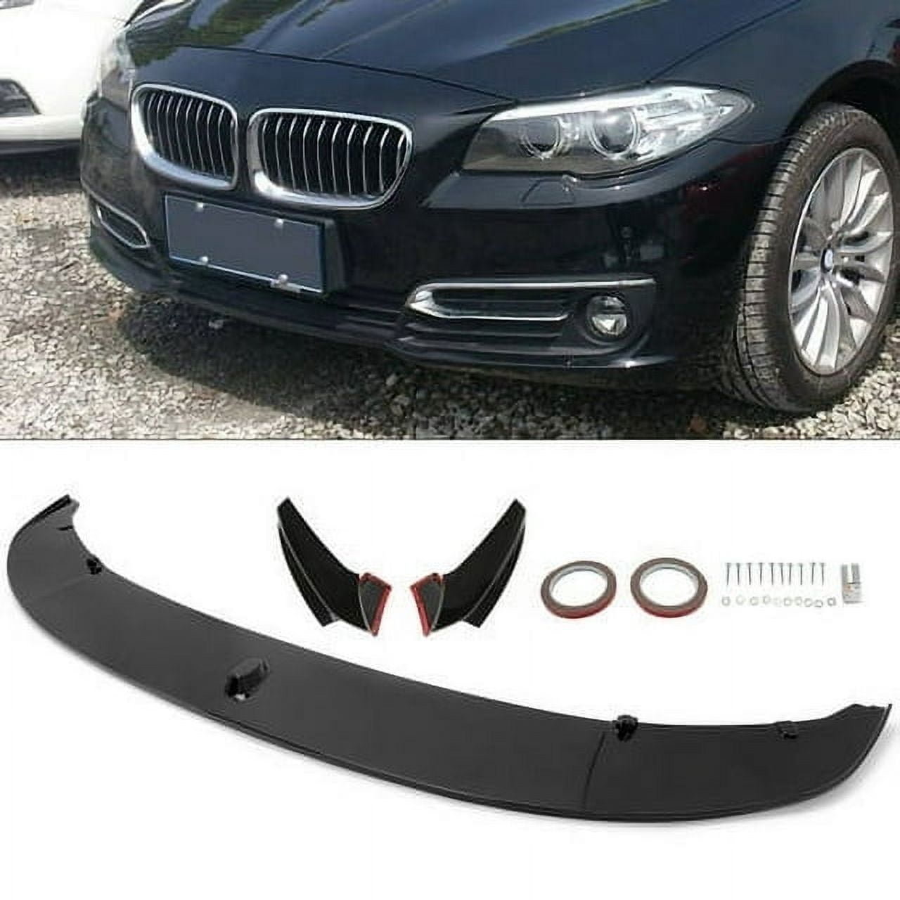 Kojem Front Bumper Lip Splitter Spoiler for 2011-2016 BMW F10 528i 535i ...