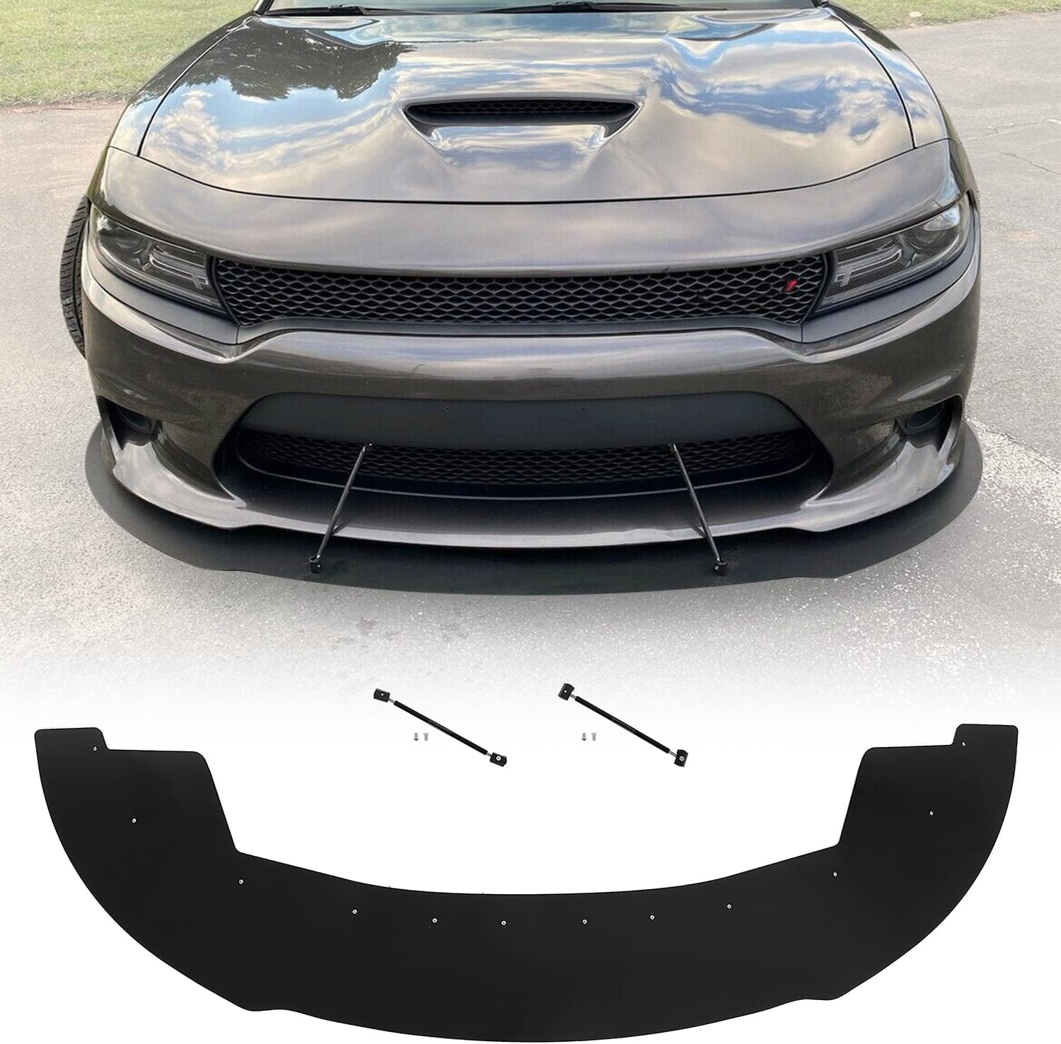 Kojem Front Bumper Lower Lip Splitter Plastic for 2015-2020 Dodge