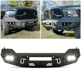  FINDAUTO Rear Bumper Fit for 2016-2020 for Toyota Tacoma  Upgraded Textured Black Rock Crawler Bumper with D-ring and LED Lights :  Automotive