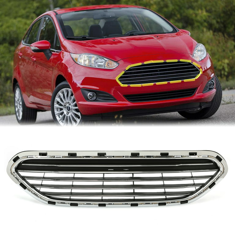Kojem Front Bumper Upper Grille Grill Guard Cover for 14 15 16 17 18 19 Ford  Fiesta D2BZ17B968AA FO1200552 