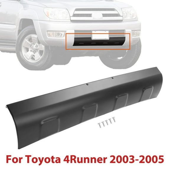 Kojem Front Bumper Valance Panel for 2003-2005 Toyota 4Runner Replacement for TO1095193 5390135150C0 PP Plastic Painted Matte Black