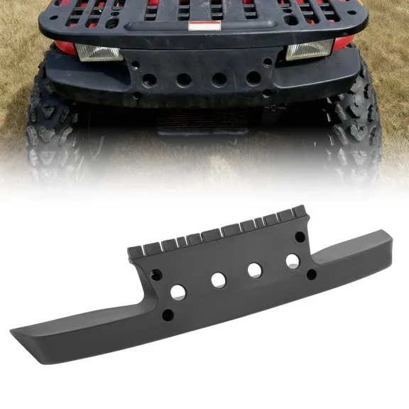 Kojem Front Bumper for 1995-2008 Polaris Xplorer/Xpedition/Worker/Sportsman/Magnum/Big Boss/Diesel/ATP Textured Plastic Black ATV