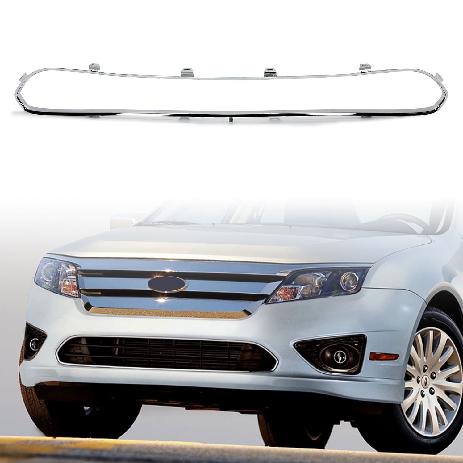 Kojem Front Bumple Insert Grille Trim Grill Chrome Molding for 2010 11