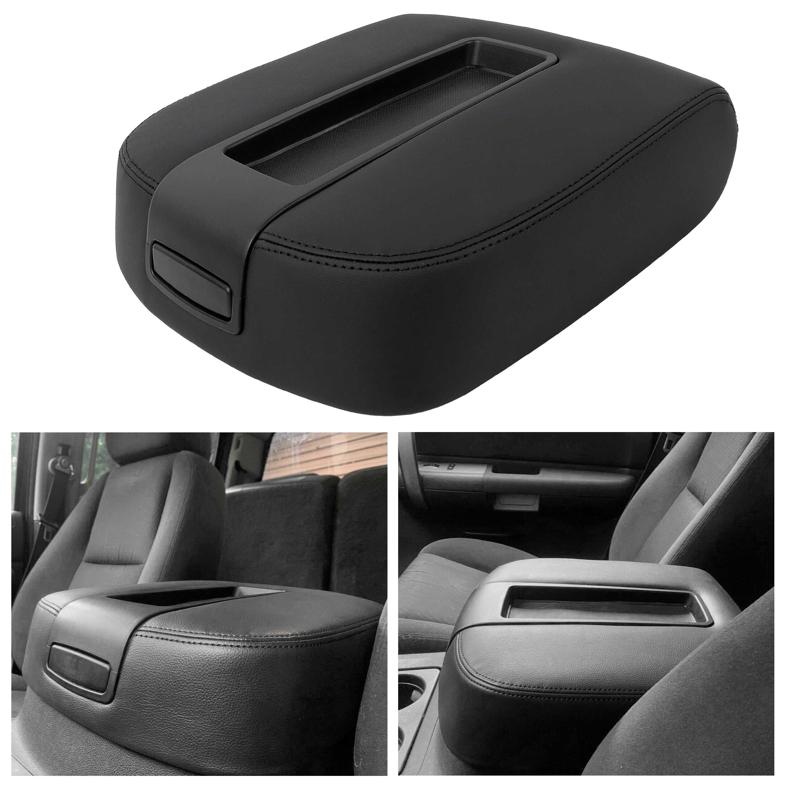 Kojem Front Center Console Lid Armrest Cover for 07 14 Chevy Avalanche Silverado Suburban GMC Yukon Sierra Replaces 15217111 924 875 15941534