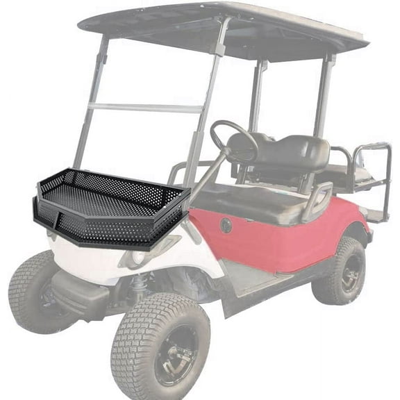 Kojem Front Clay Cargo Storage Basket Drive Golf Cart Gas or Electric Clays Goods Mesh Rack with Mouting Kit Steel for Yamaha G29
