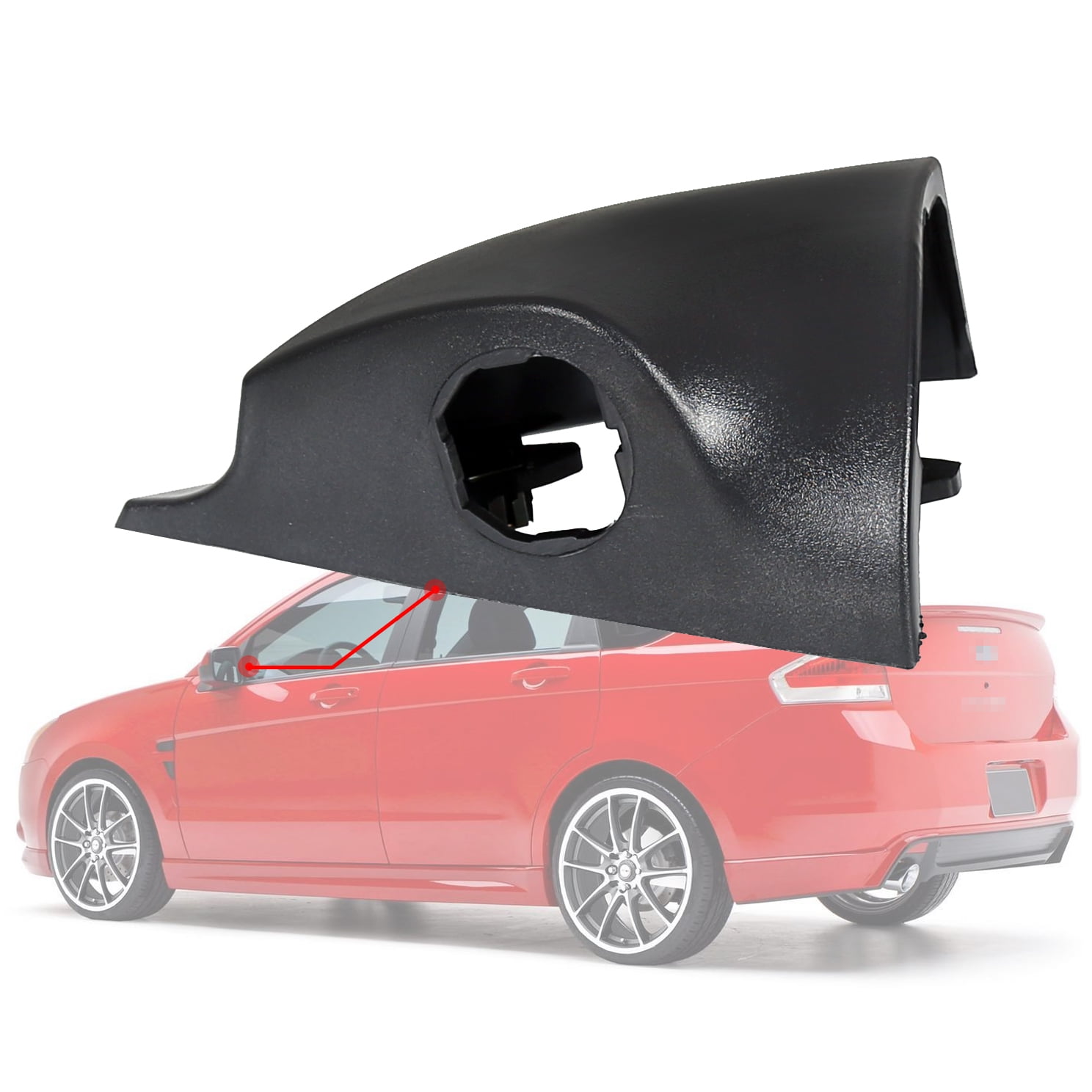 Garage-Pro Driver Side Power Heated Mirror For Ford Focus 2008-2011 - With Caps, For Models With Deluxe Package