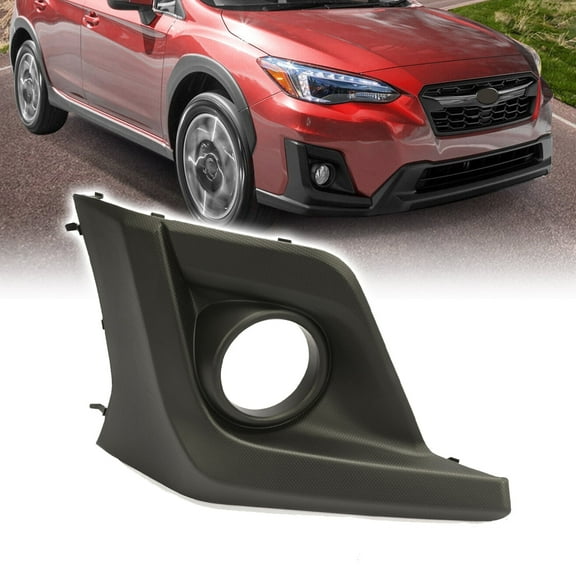 Kojem Front Fog Light Cover Fit for 2018-2020 Subaru Crosstrek 2019 Passenger Side Replacement for 57731FL082 Driving Fog Lamp Trim Bezel Cover W/ hole (Right RH)