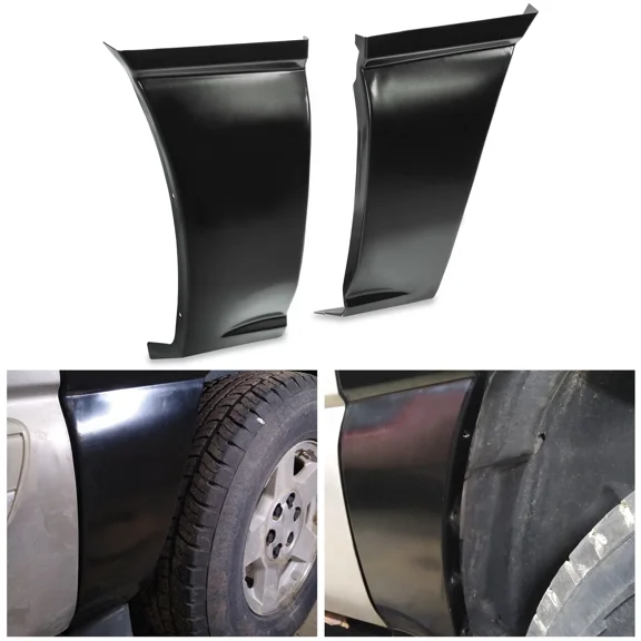Kojem Front Lower Quarter Repair Panel for 2000-2006 Chevy Chevrolet Suburban Yukon XL Steel Electrophoresis Black Pair