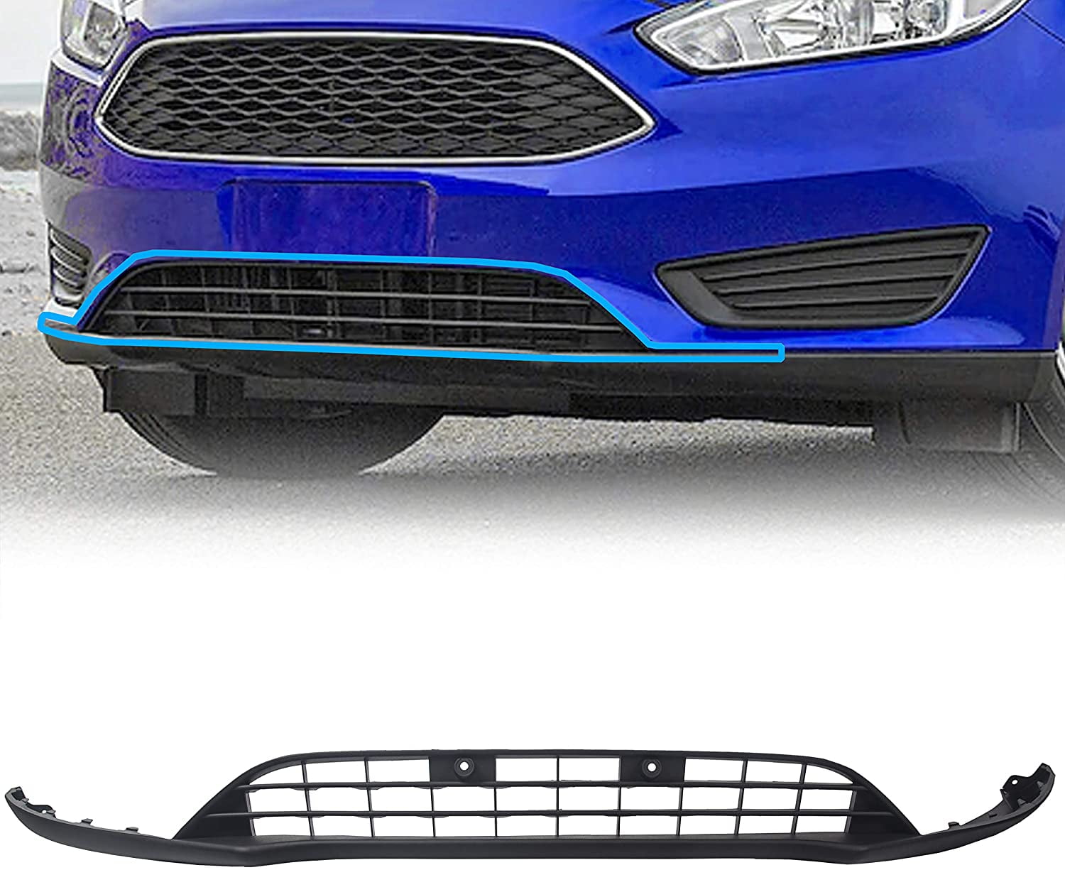FORD FOCUS MK1 Front Lower Bumper Grill Genuine OEM 1087338