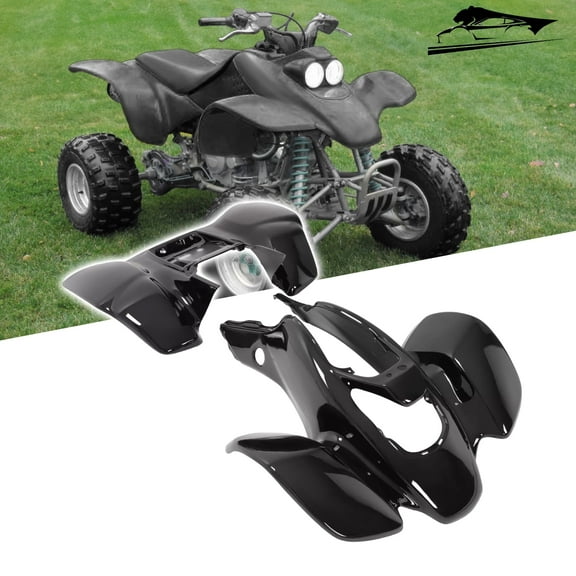 Kojem Front & Rear Fender Set Kit for 1999-2004 Honda TRX 400EX Black