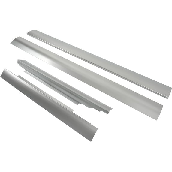 Kojem Front & Rear Outer Rocker Panel for 1996-2014 Chevy Chevrolet Express GMC Savana Van Rock Guards Replacement Driver & Passenger Side