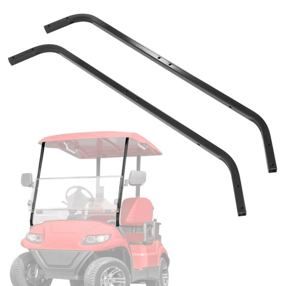 Kojem Front Roof Support Strut Kit for ICON for Advanced EV Golf Carts Black Steel