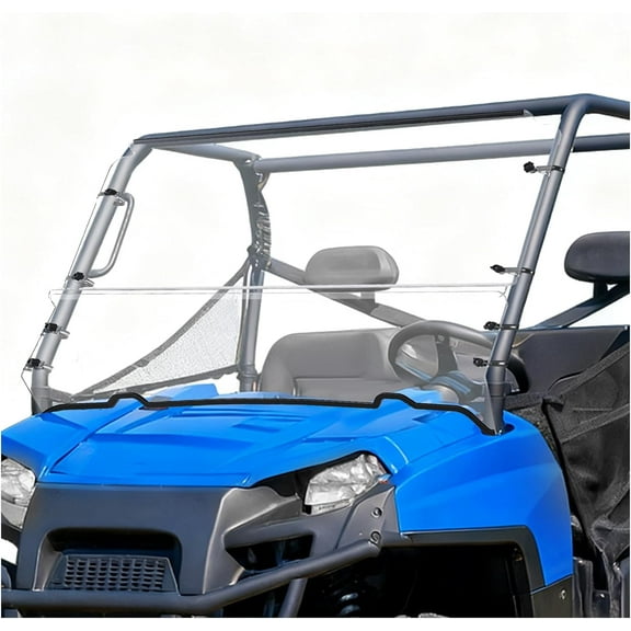 Kojem Front Windshield for 2009-2023 Polaris Ranger XP 500 570 700 800 Full Size Full Size Clear Windscreen