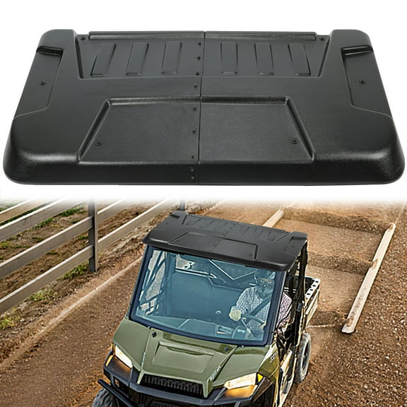 Kojem Full Size Hard Top Roof Black Plastic for 2016-2020 Polaris Ranger 570 & 2009-2014 Polaris Ranger 800 & 2009-2010 Polaris Ranger 500 & 2011-2014 Polaris Ranger Diesel