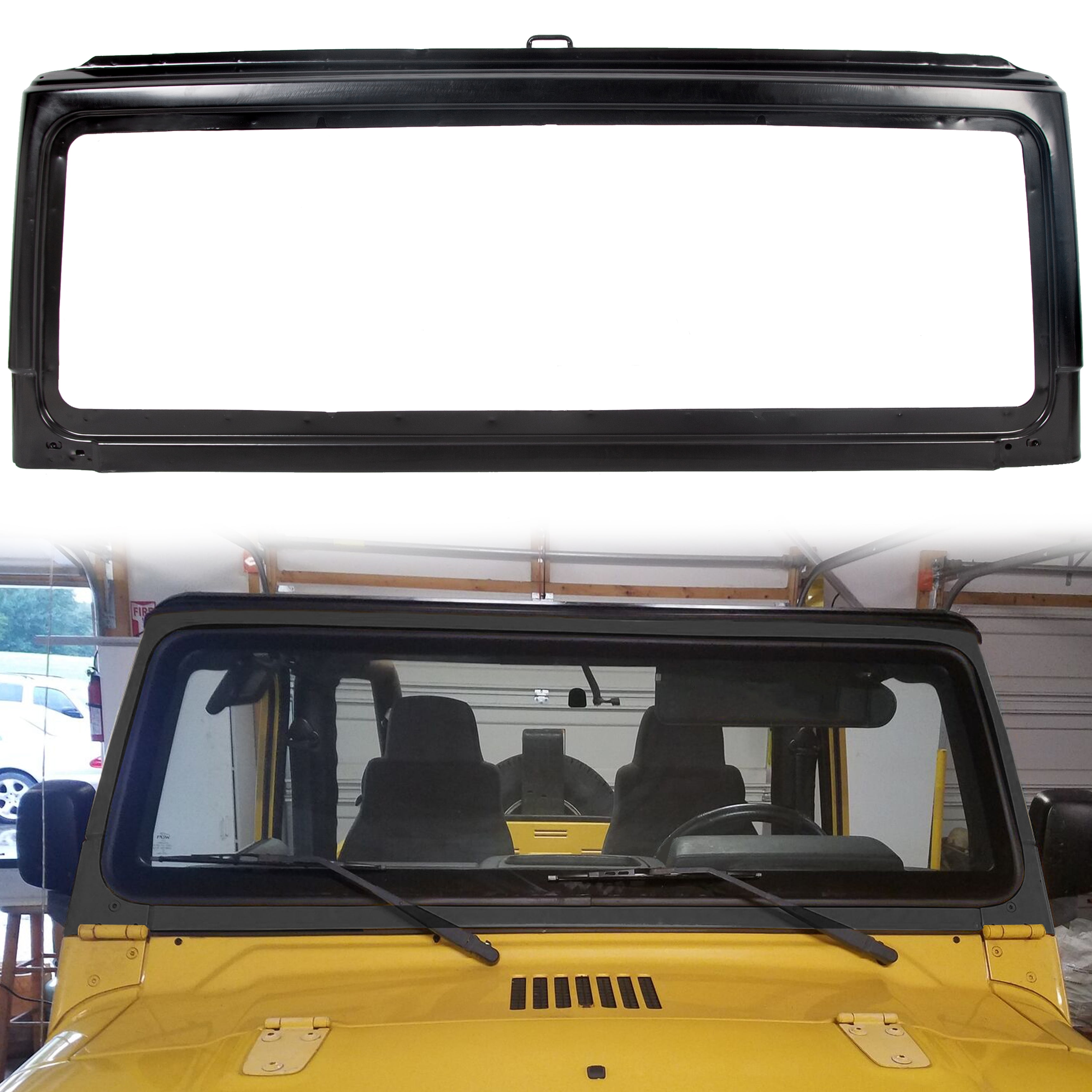 Kojem Full Windshield Frame Replacement for 2003 2004 2005 2006 Jeep