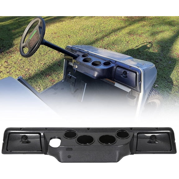 Kojem Golf Cart Dash Board Cover for 1982 and Up Club Car DS Golf Cart Assembly Carbon Fiber Style