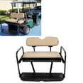 thumbnail image 1 of Kojem Golf Cart Flip Folding Rear Back Seat Kit for EZGO Marathon Pre-1994 Tan, 1 of 16