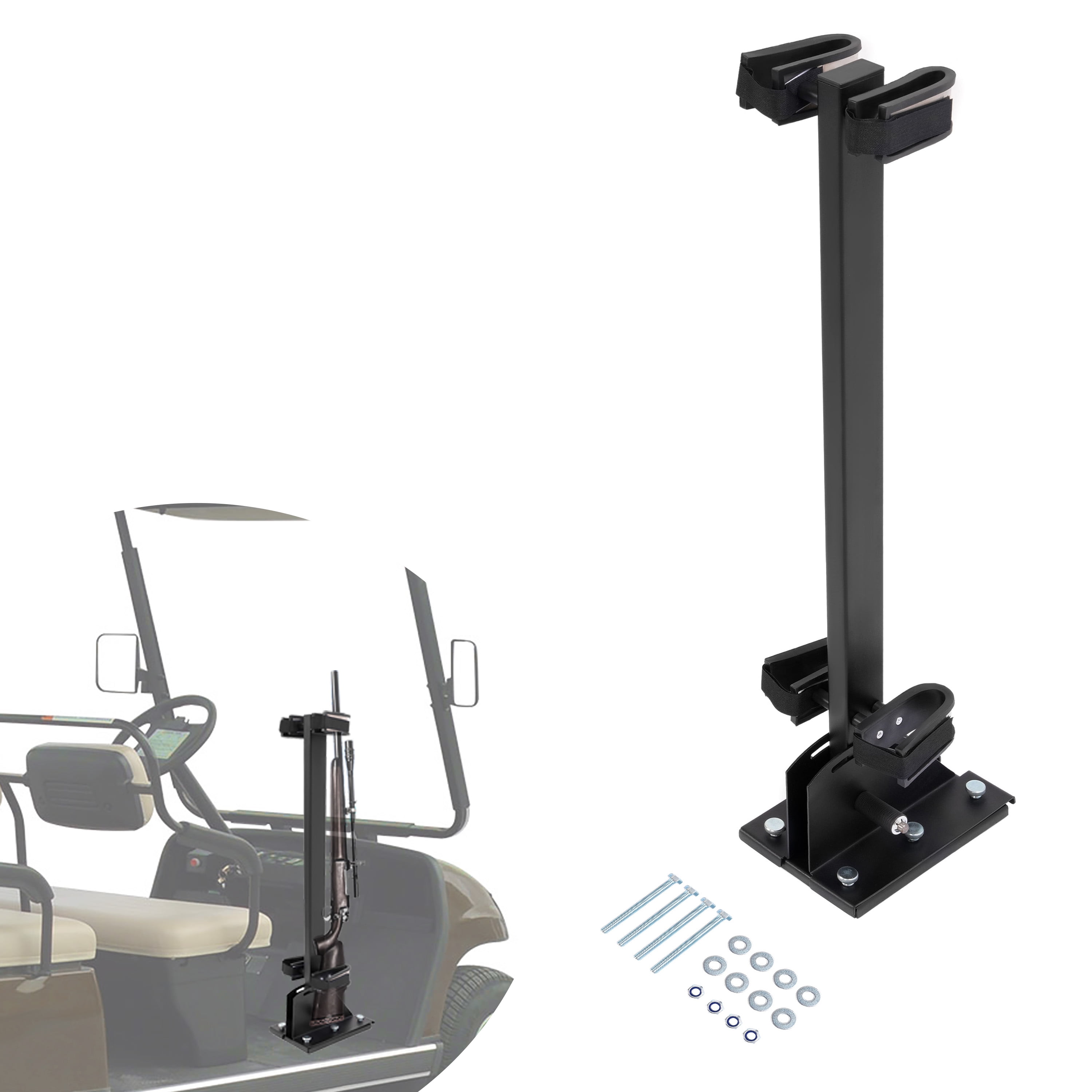 Kojem Golf Cart Stand Up Gun Rack Quick Release Universal for Club Car ...