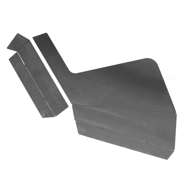 Kojem Grey Alloy Steel Bumper Compatible with 1984-2001 Jeep Cherokee Xj Winch Mount Plate Steel -2 Packages 1984-2001