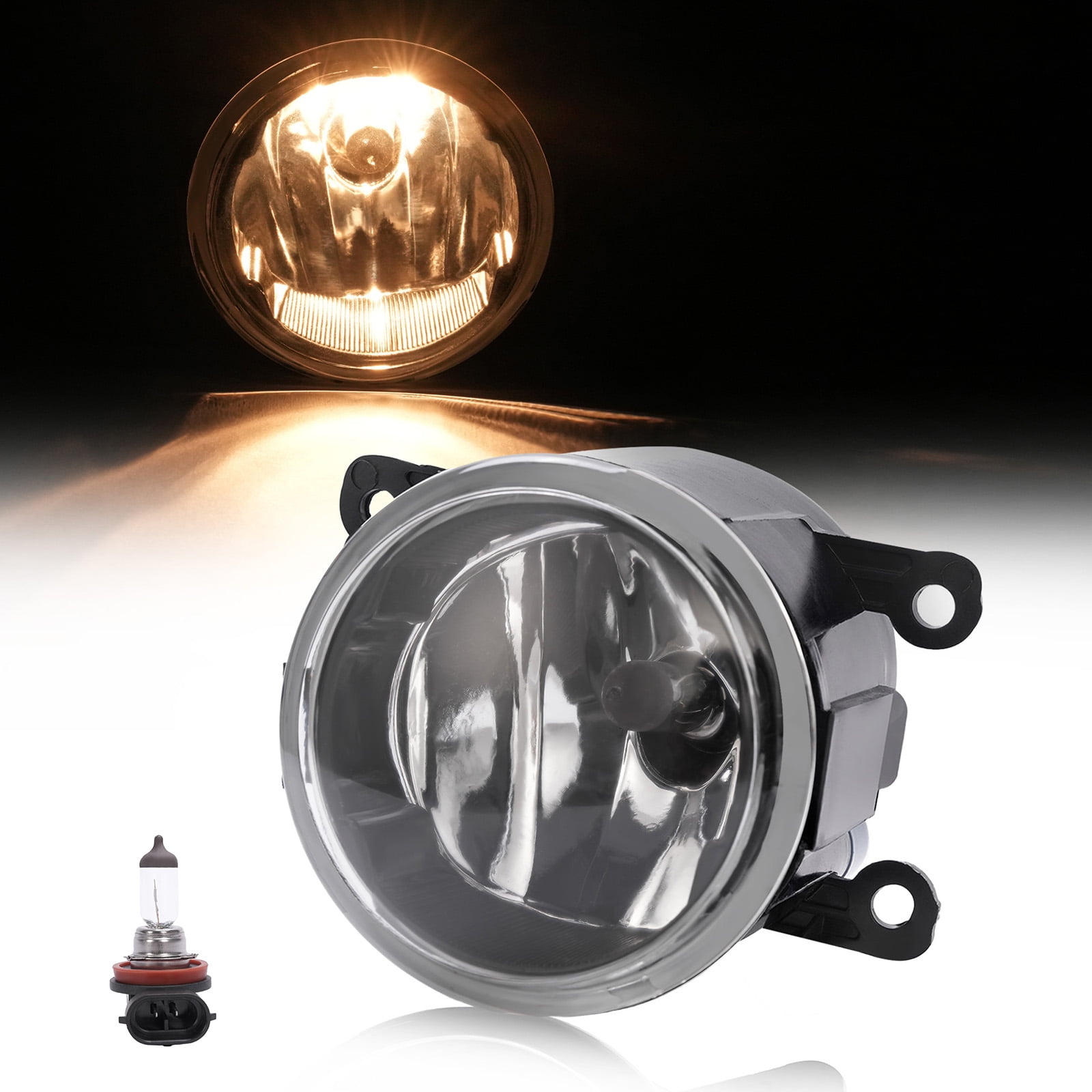 Kojem Halogen Fog Light Assembly Clear Lens W/Bulb for 2019-2024 Ram 1500
