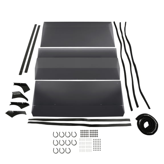 Kojem Hard Roof Top Compatible with 2014-Up Honda Pioneer 700-4 UTV Accessories Plastic(PC) Tinted 3PCS