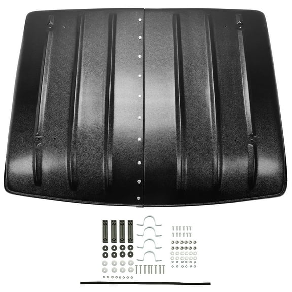Kojem Hard Roof Top Fit for 2005-2023 Kawasaki Mule 600 610 SX 4X4 UTV Black Plastic KAF600-005B