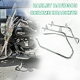 thumbnail image 1 of Kojem Hard Saddlebag Saddle bag Support Conversion Brackets Mounts for 1986-2013 Harley Davidson Softail with Hardware Chrome, 1 of 16