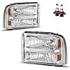 Kojem Headlight Compatible with 05-07 Ford Excursion F250 F350 F450 F550 Super Duty