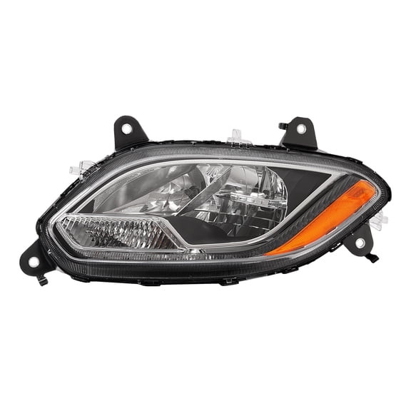 Kojem Headlight Left for 2017-2021 International Harvester LT Model Front Lighting Headlamp DRL Day Running Light Clear Lens+Chrome Housing Replacement for 4049967C95