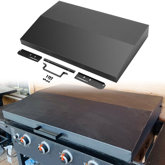 Kojem Hinged Lid Cover Compatible with Blackstone for 36 inch Griddle Rear Grease Collection