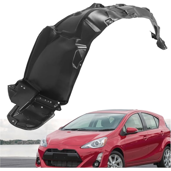 Kojem Inner Fender Compatible with 2010-2015 Toyota Prius Base 2012-2015 Toyota Prius (submodel:Five,Four,Three,Two) 2015 Toyota Prius (submodel:One,Persona Series) Without Insulation Foam