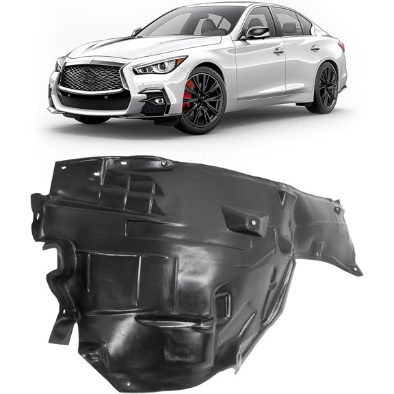 Kojem Inner Fender Compatible with 2020 Infiniti Q50 Edition 30 2021 Infiniti Q50 Essential Tech 2015-2018 Infiniti Q50 Hybrid 2018 Infiniti Q50 Hybrid Luxe